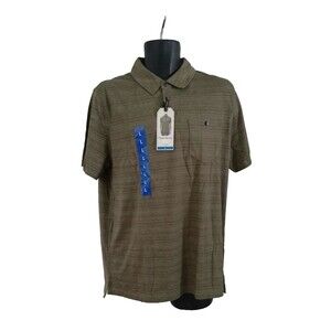 NEW English Laundry Men's Large Striped Polo Shirt Collared Preppy Lightweight